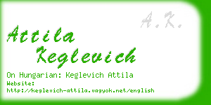 attila keglevich business card